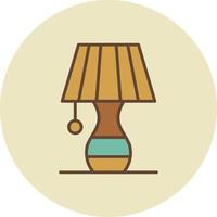 Table Lamp Creative Icon Design vector