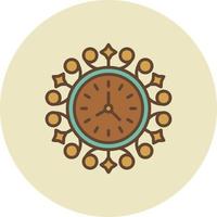 Wall Clock Creative Icon Design vector
