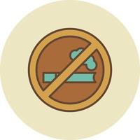 No Smoking Creative Icon Design vector