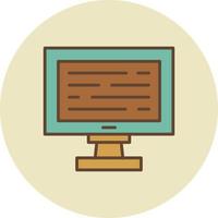 monitorear el diseño de iconos creativos vector