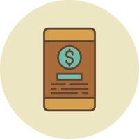 Online Payment Creative Icon Design vector