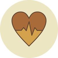 Heart Rate Creative Icon Design vector