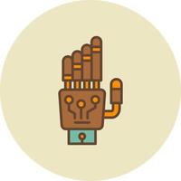 Robot Hand Creative Icon Design vector