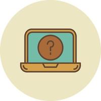 Question Mark Creative Icon Design vector