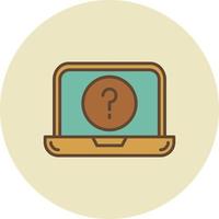 Question Mark Creative Icon Design vector