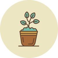 diseño de icono creativo de planta vector