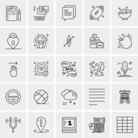 25 Universal Business Icons Vector Creative Icon Illustration to use in web and Mobile Related project