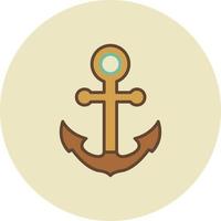 Anchor Creative Icon Design vector