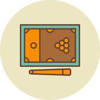 Snooker Creative Icon Design vector