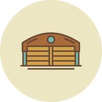 Warehouse Creative Icon Design vector