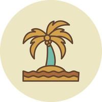 diseño de icono creativo de isla vector