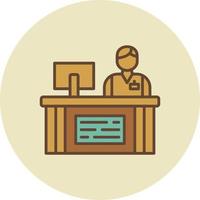 Cashier Creative Icon Design vector