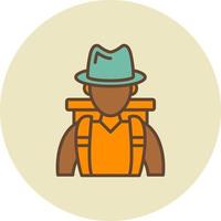 diseño de icono creativo aventurero vector