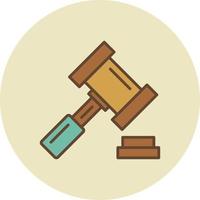 Gavel Creative Icon Design vector