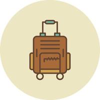 Travel Bag Creative Icon Design vector