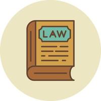 Law Book Creative Icon Design vector