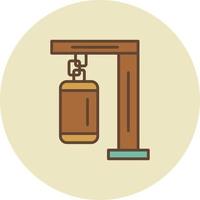 Punching Bag Creative Icon Design vector