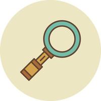 Magnifying Glass Creative Icon Design vector