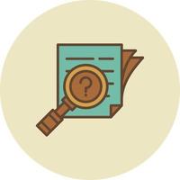 Investigation Creative Icon Design vector