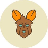 Kangaroo Creative Icon Design vector