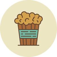 Popcorn Creative Icon Design vector