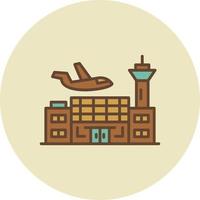 diseño de icono creativo de aeropuerto vector