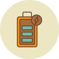 Charging Battery Creative Icon Design vector