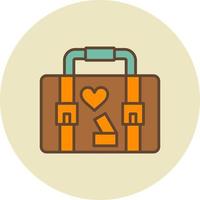 Suitcase Creative Icon Design vector