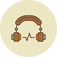 Headphone Creative Icon Design vector