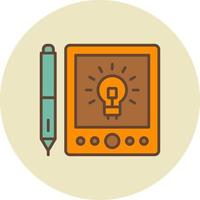 Graphic Tablet Creative Icon Design vector