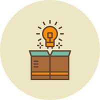 Think Out Of The Box Creative Icon Design vector