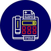 Fax Machine Creative Icon Design vector