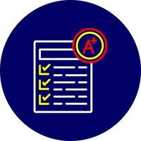 Grades Creative Icon Design vector