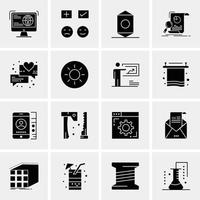 16 Business Universal Icons Vector Creative Icon Illustration to use in web and Mobile Related project