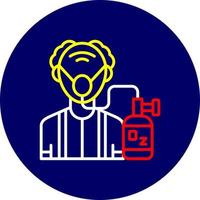 Oxygen Mask Creative Icon Design vector