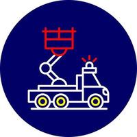 Ladder Truck Creative Icon Design vector