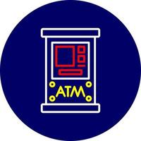 Atm Machine Creative Icon Design vector