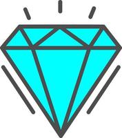 Diamond Vector  Icon