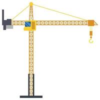 Tower crane build machine illustration vector