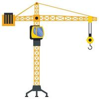 Tower crane build machine illustration vector