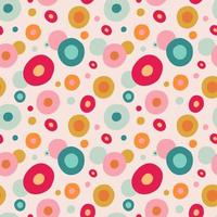 Retro geometric pattern, colorful, pink background vector