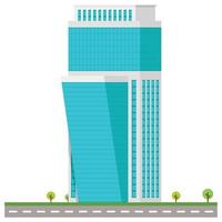 Office city building beautiful illustration. vector