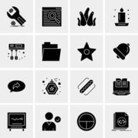 16 Business Universal Icons Vector Creative Icon Illustration to use in web and Mobile Related project