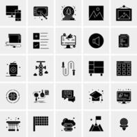 25 Universal Business Icons Vector Creative Icon Illustration to use in web and Mobile Related project