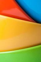 Rainbow bright background with lines and circles photo