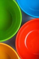 Rainbow bright background with lines and circles photo