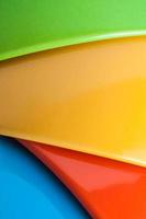 Rainbow bright background with lines and circles photo