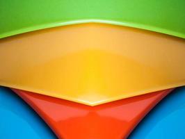 Rainbow bright background with lines and circles photo