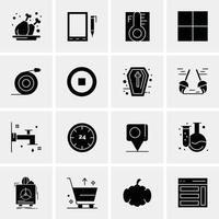 16 Business Universal Icons Vector Creative Icon Illustration to use in web and Mobile Related project