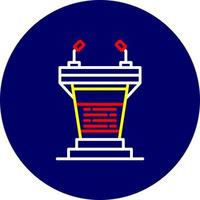 Podium Creative Icon Design vector
